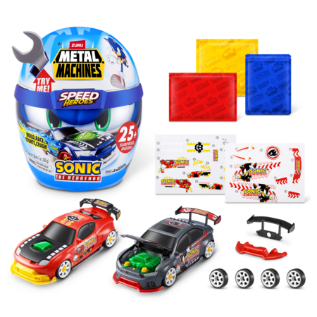 METAL MACHINES surenkamas automodelis Sonic The Hedgehog, asort., 67128 