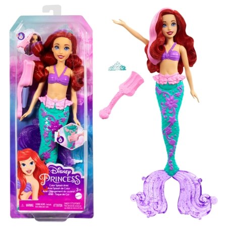 DISNEY PRINCESS lėlė Arielė su spalvų keitimo funkcija, HLW00 HLW00