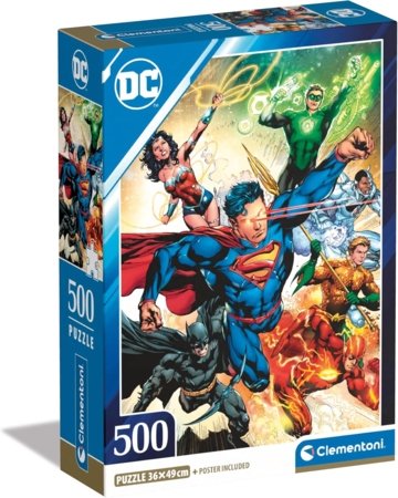 CLEMENTONI DC COMICS dėlionė, 500 det., 35531 