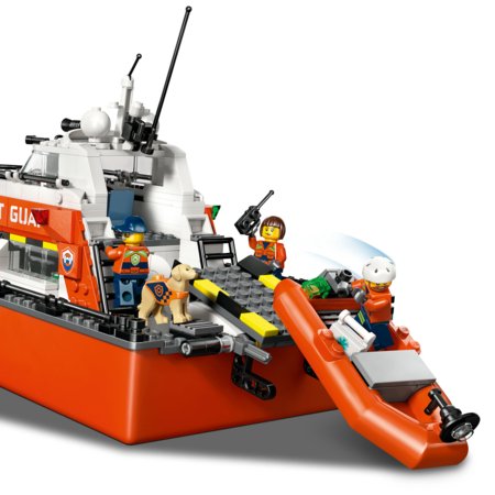 60504 LEGO® City pakrantės gelbėtojų kateris ir sraigtasparnis 