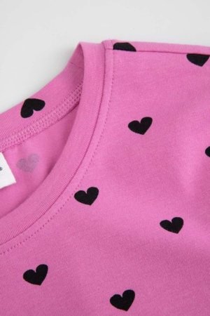 COCCODRILLO suknelė trumpomis rankovėmis, rožinė, dydis 