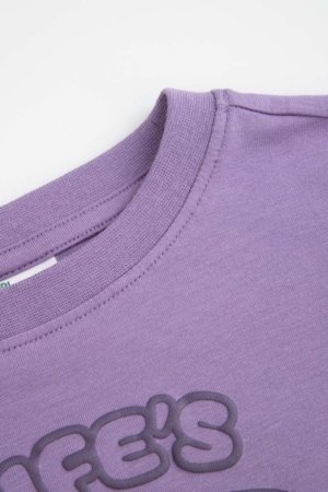 COCCODRILLO marškinėliai ilgomis rankovėmis, violetiniai, WC6143104SGK-016-092, 92 cm 