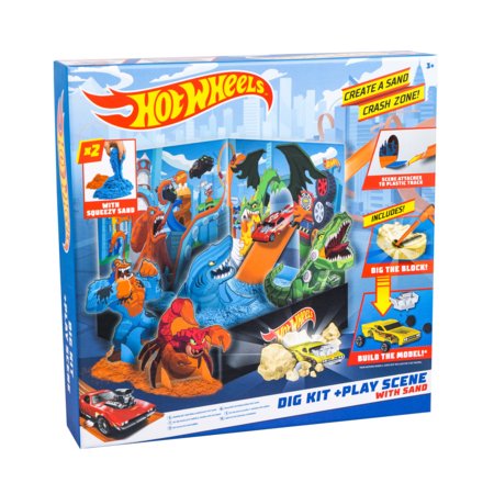 HOT WHEELS kasinėjimo rinkinys su smėliu, 60-0035 