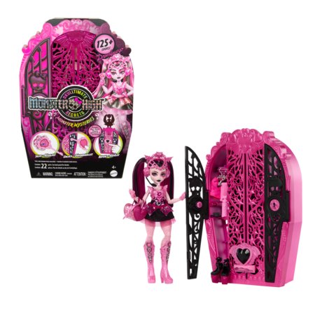 MONSTER HIGH Skulltimates siurprizų rinkinys – Drakulaura, paslaptingų monstrių serija, HXH84 