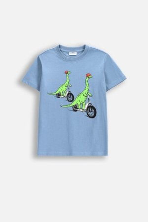 COCCODRILLO marškinėliai trumpomis rankovėmis EVERYDAY BOY A, mėlyni, WC5143220VBA-014-146, 146 cm 