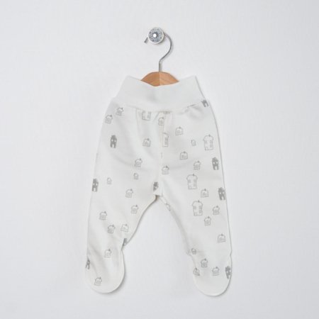 VILAURITA kelnės kūdikiui išvirkščiomis siūlėmis TOMMY, baltos, art 1153, 50 cm 