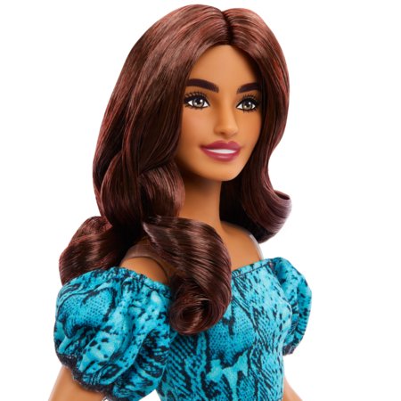 BARBIE FASHIONISTAS lėlė madistė žaliu kostiumėliu, JJN63 
