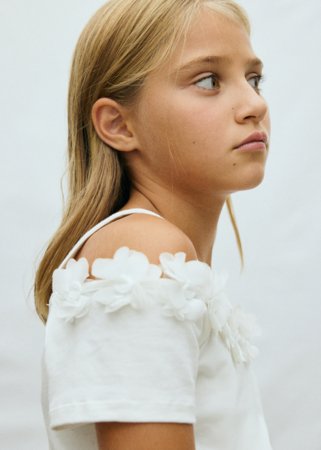 MAYORAL marškinėliai trumpomis rankovėmis, natural, 6.003-95, 140 cm 