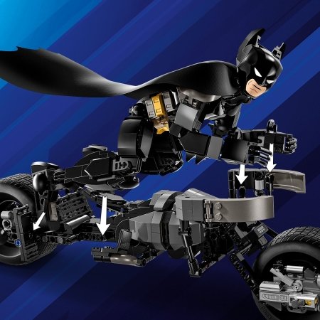 76273 LEGO® DC Batman™ Betmeno konstruojama figūrėlė ir motociklas 