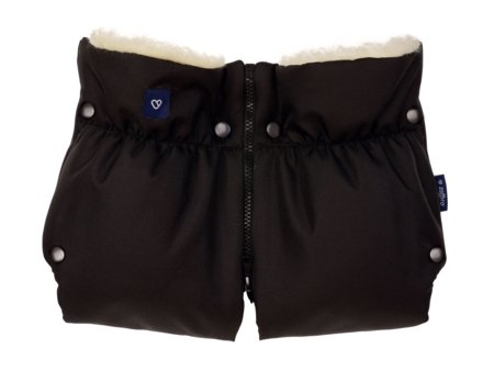 WOMAR dviejų dalių pirštinės vežimėliui su užtrauktuku, black, 3-Z-M-017 3-Z-M-017