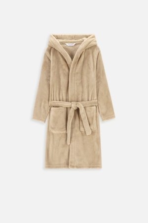 COCCODRILLO chalatas BATHROBE, smėlio spalvos, WC4410103BAT-002-128, 128 cm 