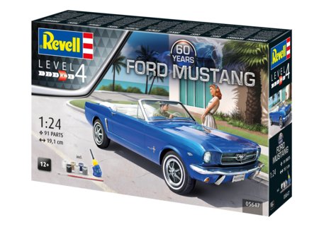 REVELL 1:24 modelis Ford Mustang 60th Anniversary, 05647 