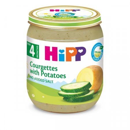 HiPP ekologiška daržovių tyrelė cukinija su bulvėmis 125g 4022 4022