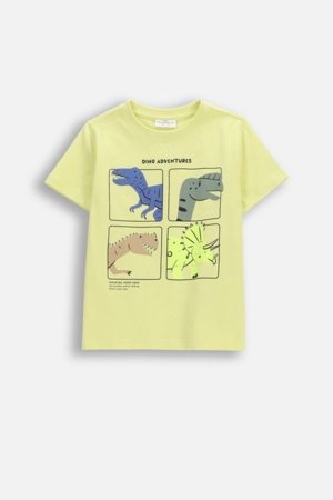 COCCODRILLO marškinėliai trumpomis rankovėmis, geltoni, cm 