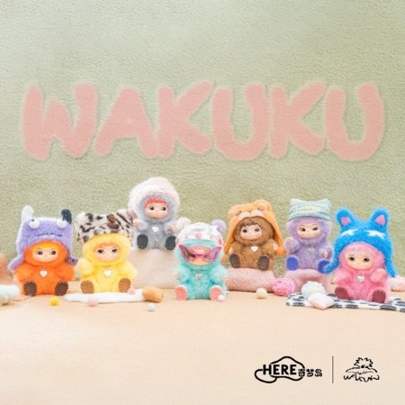 WAKUKU kolekcinis personažas Fuzzy Trendy Fun Party, asort., 17WK-0601 