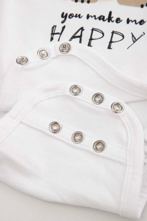 COCCODRILLO smėlinukas ilgomis rankovėmis, baltas, dydis 