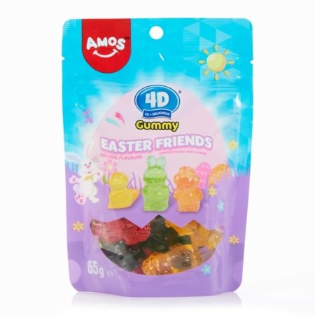 AMOS guminukai 4D, Easter friends, 65 g. 