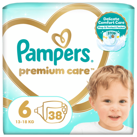 PAMPERS sauskelnės Premium Care 6 dydis 13kg+ 38 vnt., 81765779 