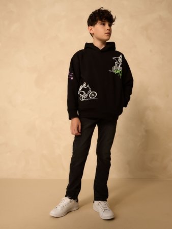 NEXT džemperis su gobtuvu, F19783, 110 cm 