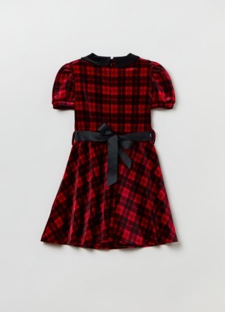 OVS GIRL3-10Y DRESSES 2H 4-5 BLUE/RED CHECK 001913860 