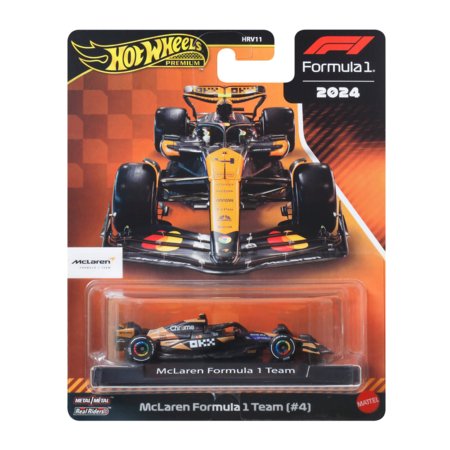 HOT WHEELS Premium lenktyninis McLaren 2024 Lando Norris automodeliukas, JBM11 