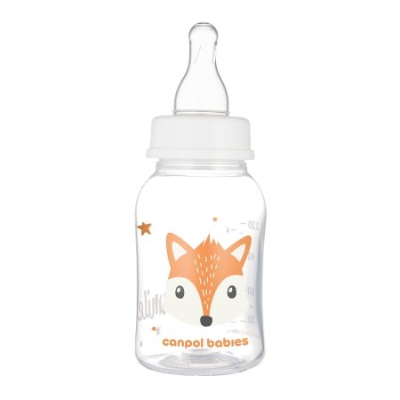 CANPOL BABIES siauro kaklelio buteliukas CUTE ANIMALS, 120 ml, 11/851_ora 