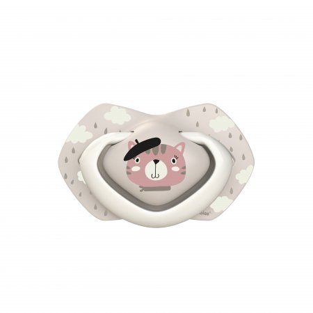 CANPOL BABIES silikoninis simetrinis čiulptukasBONJOUR PARIS, 0-6 mėn., 2 vnt., 22/647_pin 22/647_pin