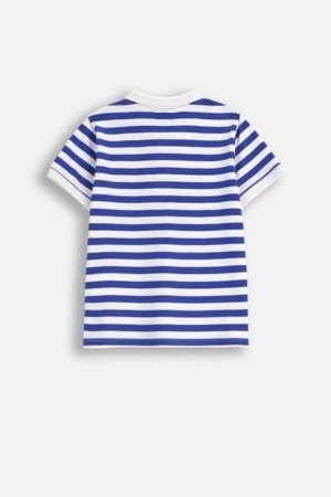 COCCODRILLO marškinėliai ACADEMY BOY KIDS, mėlyni, ZC5143601ABK-032-092, 92 cm 