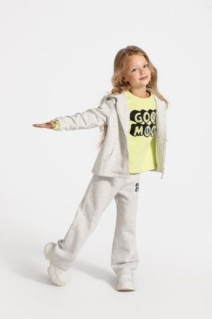 COCCODRILLO džemperis CARTOONS GIRL KIDS, pilkas, ZC4132601CGK-019-122, 122 cm 