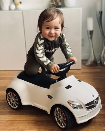 BABYTROLD vaikiška mašinėlė-paspirtukas, MERCEDES, White, 82300 