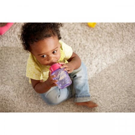 PHILIPS AVENT gertuvė su silikoniniu snapeliu be rankenėlės, purple/pink, 9 m+, 260 ml, SCF551/05 1/333