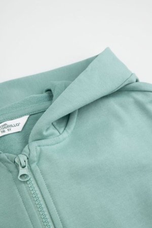 COCCODRILLO susegamas džemperis su gobtuvu, žalias, cm 