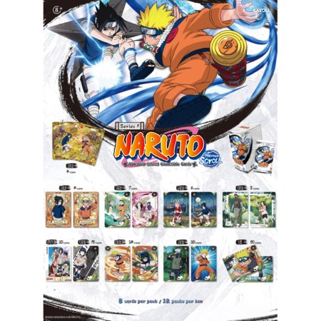 KAYOU Naruto-Smriti kolekcinės kortelės Heaven Scroll, 8 vnt., NR-RDIV-Z001-001B-EMEA 