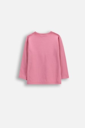 COCCODRILLO marškinėliai ilgomis rankovėmis, rožiniai, WC6143101HGN-007-068, 68 dydis 