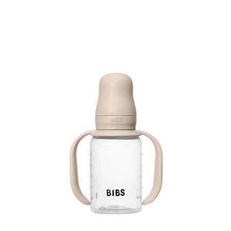 BIBS mokomoji gertuvė su rankenomis, 150 ml., Blush 