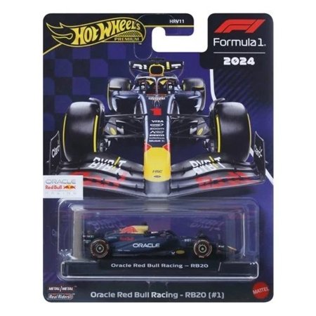 HOT WHEELS Premium lenktyninis Red Bull 2024 Max Verstappen automodeliukas, JBM12 