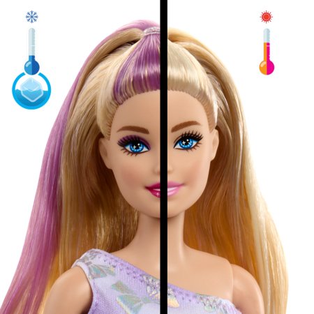BARBIE Party Unboxed Reveal siurprizų rinkinys šviesiaplaukė lėlė, JFG70 