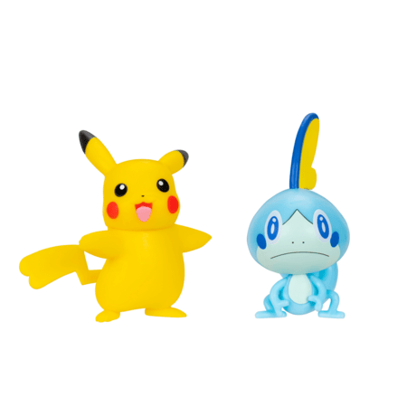POKEMON Sobble ir Pikachu veiksmo figūrėlės, 2 vnt, PKW4077 