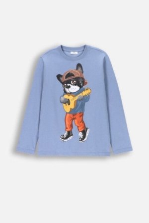 COCCODRILLO marškinėliai EVERYDAY BOY A, mėlyni, ZC4143106VBA-014-152, 152 cm 