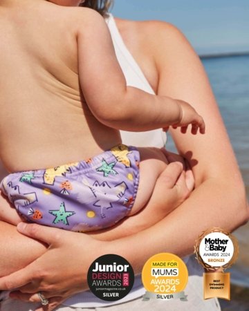 BAMBINO MIO daugkartinės maudymosi kelnaitės 2-3 m., flip, SWP2-3YFLI 