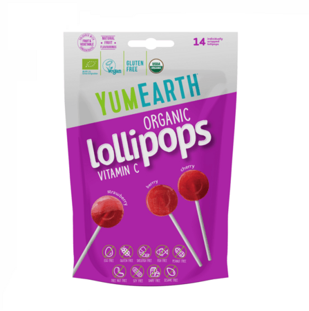 YUMEARTH ekologiški ledinukai ant pagaliuko su vitaminu C, 3 rūšys, 87  g, 14 vnt., YE105