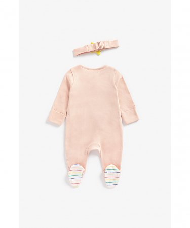 MOTHERCARE šliaužtinukas ilgomis rankovėmis ir galvos juosta, BB654 566884