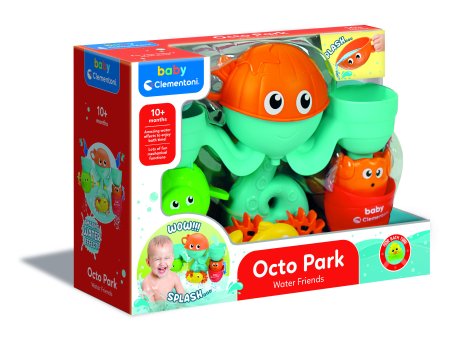 CLEMENTONI Baby vonios žaislas Octo Park, 17458 