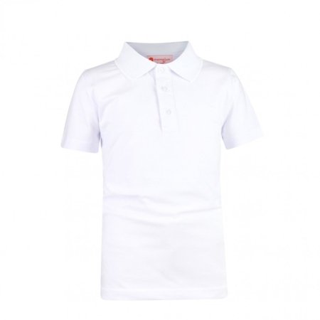 MAMAJUM polo marškinėliai trumpomis rankovėmis, trikotažiniai, 10-000007, balti, 116/122 cm 