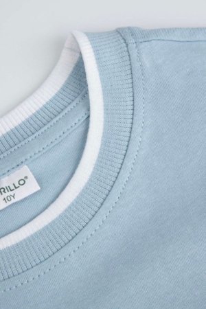 COCCODRILLO marškinėliai trumpomis rankovėmis, mėlyni, WC6143208MBJ-014-128, 128 cm 