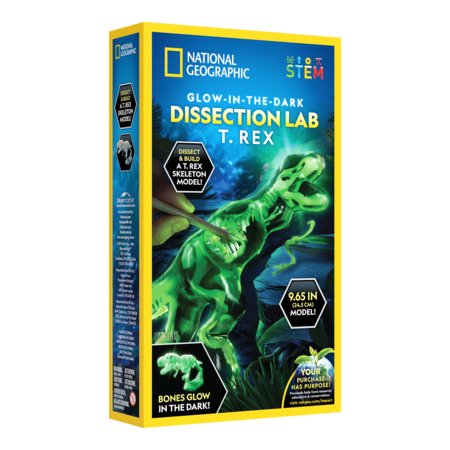NATIONAL GEOGRAPHIC rinkinys Glow-in-the-Dark T. Rex Dissection Lab, CRNGTREXLAB6L 