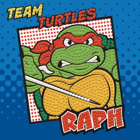 DIAMOND DOTS kūrybinis rinkinys piešimas deimantais TMNT - Raph, DTZ5.031 DTZ5.031