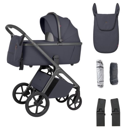 CARRELLO universalus vežimėlis 2in1 VECTOR, Plum Grey, CRL-6553 