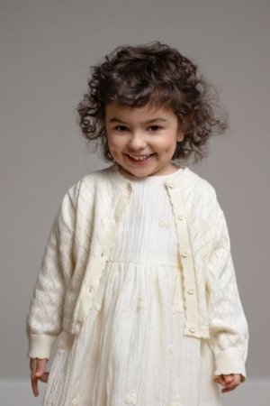 COCCODRILLO susegamas megztinis, smėlio spalvos, dydis 