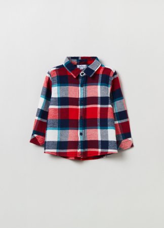 OVS BOY9-36M SHIRTS L/S 2M 30-36 BLUE 001818432 001818432